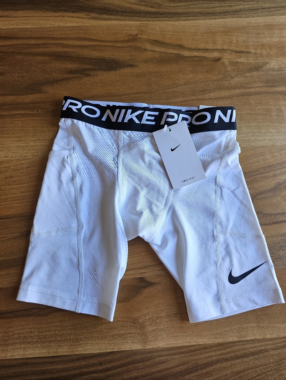 Nike Shorts Boys Small Gray Pro Tight Compression Dri-Fit Youth Kids
